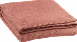 Drap de bain en coton coloris terracotta Vivaraise Bora - 150 x 90 cm