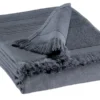 Drap hammam en coton coloris ombre Vivaraise Cancun - 90 x 180 cm