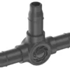 Dérivation en T 3/16 Easy & Flexible coloris noir Gardena - 4,6 mm (boîte de 5)
