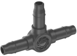 Dérivation en T 3/16 Easy & Flexible coloris noir Gardena - 4,6 mm (boîte de 5)