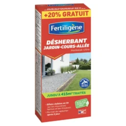 Désherbant concentré jardin pour cours et allées Fertiligène - 800 ml (+20% gratuit)