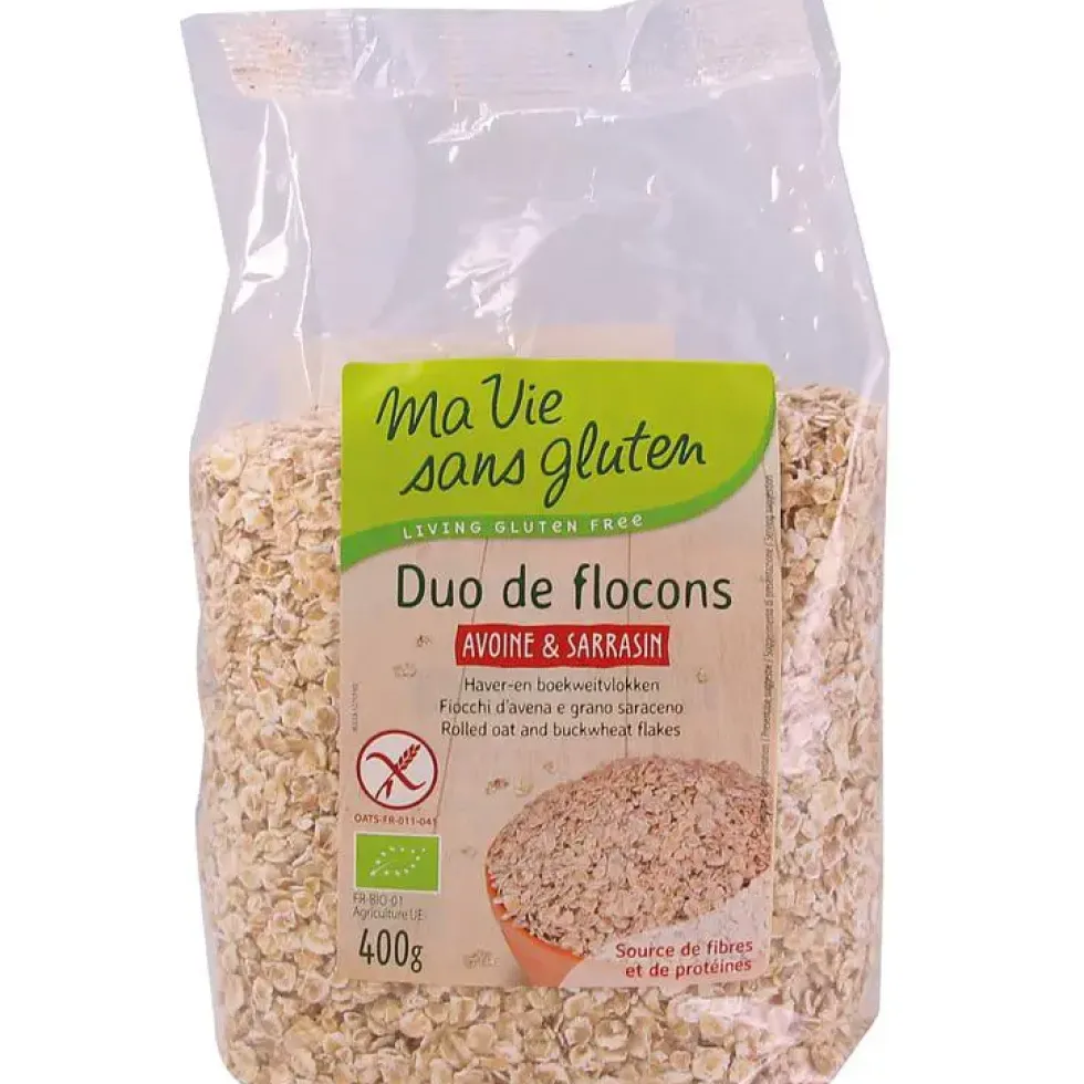 Duo bio de flocons d’Avoine & Sarrasin - 400 gr