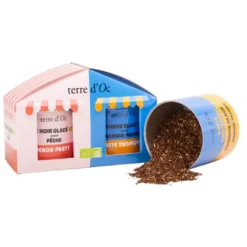 Duo de thé noir bio pêche et rooibos bio mangue passion Terre d’Oc