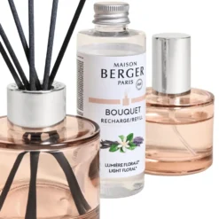 Duo mini spray Ophélia senteur lumière florale Maison Berger Paris - 90 x 50 ml