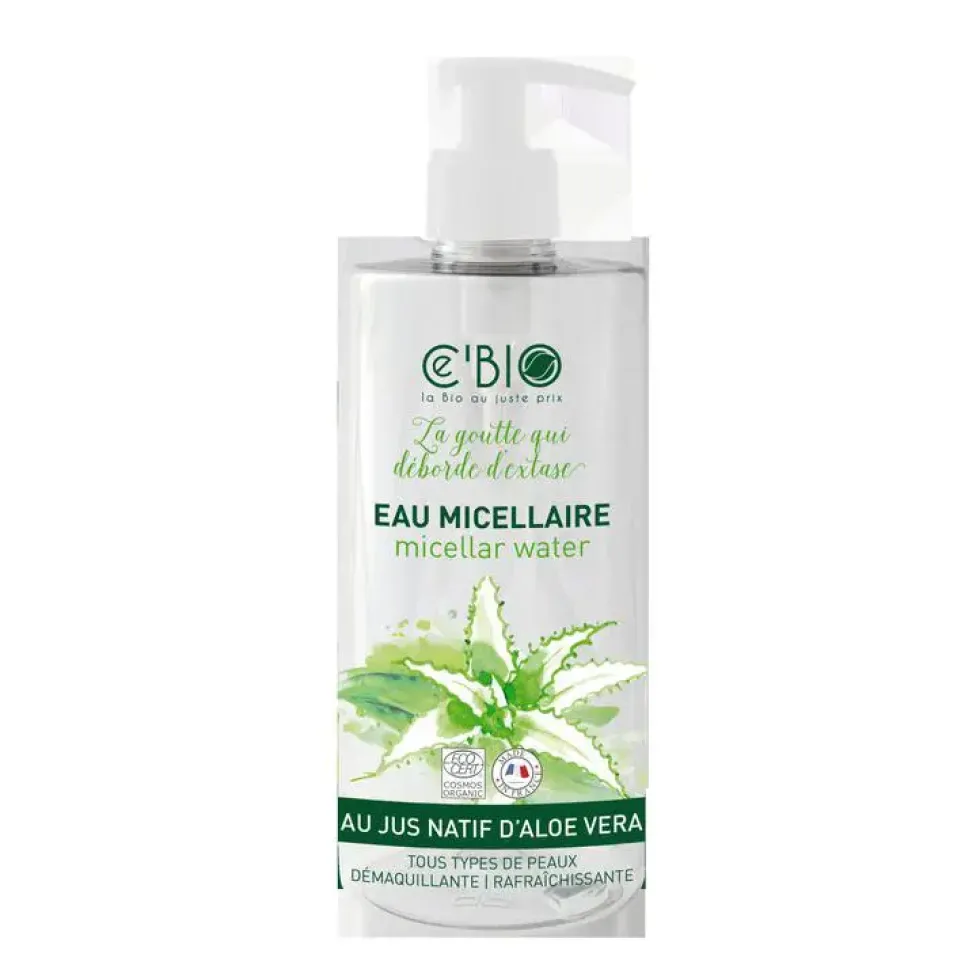 Eau micellaire Flacon pompe 500 ml blanc