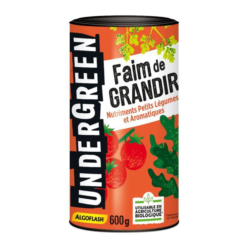 Engrais faim de grandir pour légumes aromatiques en boite de 600 g