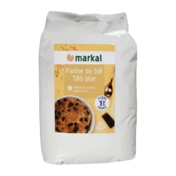 Farine de blé bise T80 bio en sachet de 1 kg