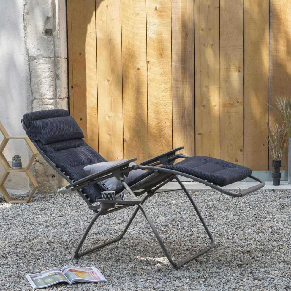 Fauteuil coloris gris foncé Futura BeComfort® Lafuma - 71 x 83 x 113 cm
