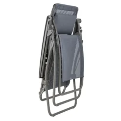 Fauteuil de relaxation de jardin Relax Zen édition silex Velio® coloris gris Lafuma - 68 x 88 x 115 cm