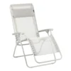 Fauteuil de relaxation de jardin relax R CLIP Batyline® coloris beige Lafuma - 68 x 88 x 115 cm