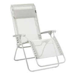 Fauteuil de relaxation de jardin relax R CLIP Batyline® coloris beige Lafuma - 68 x 88 x 115 cm