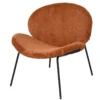 Fauteuil d'intérieur marron en velours cÃ´telé - 72 x 67,5 x 73,5 cm