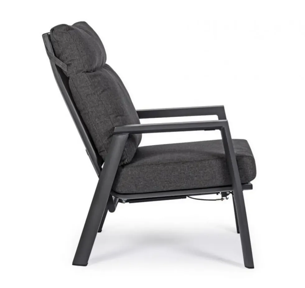 Fauteuil inclinable KLEDI - Anthracite - BIZZOTTO