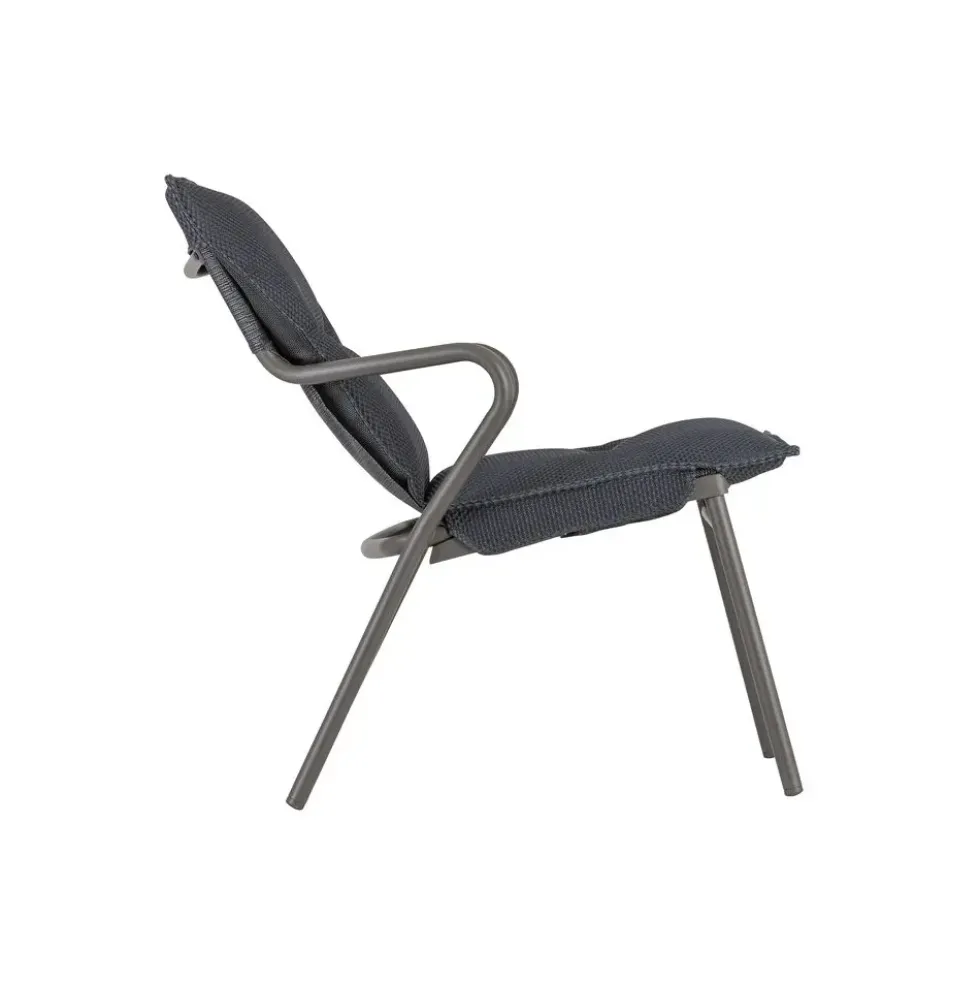 Fauteuil 1 place Vence BeComfort coloris gris Lafuma - 68 x 69x 70 cm