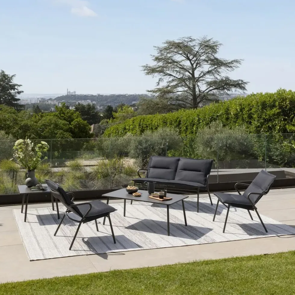 Fauteuil 1 place Vence BeComfort coloris gris Lafuma - 68 x 69x 70 cm