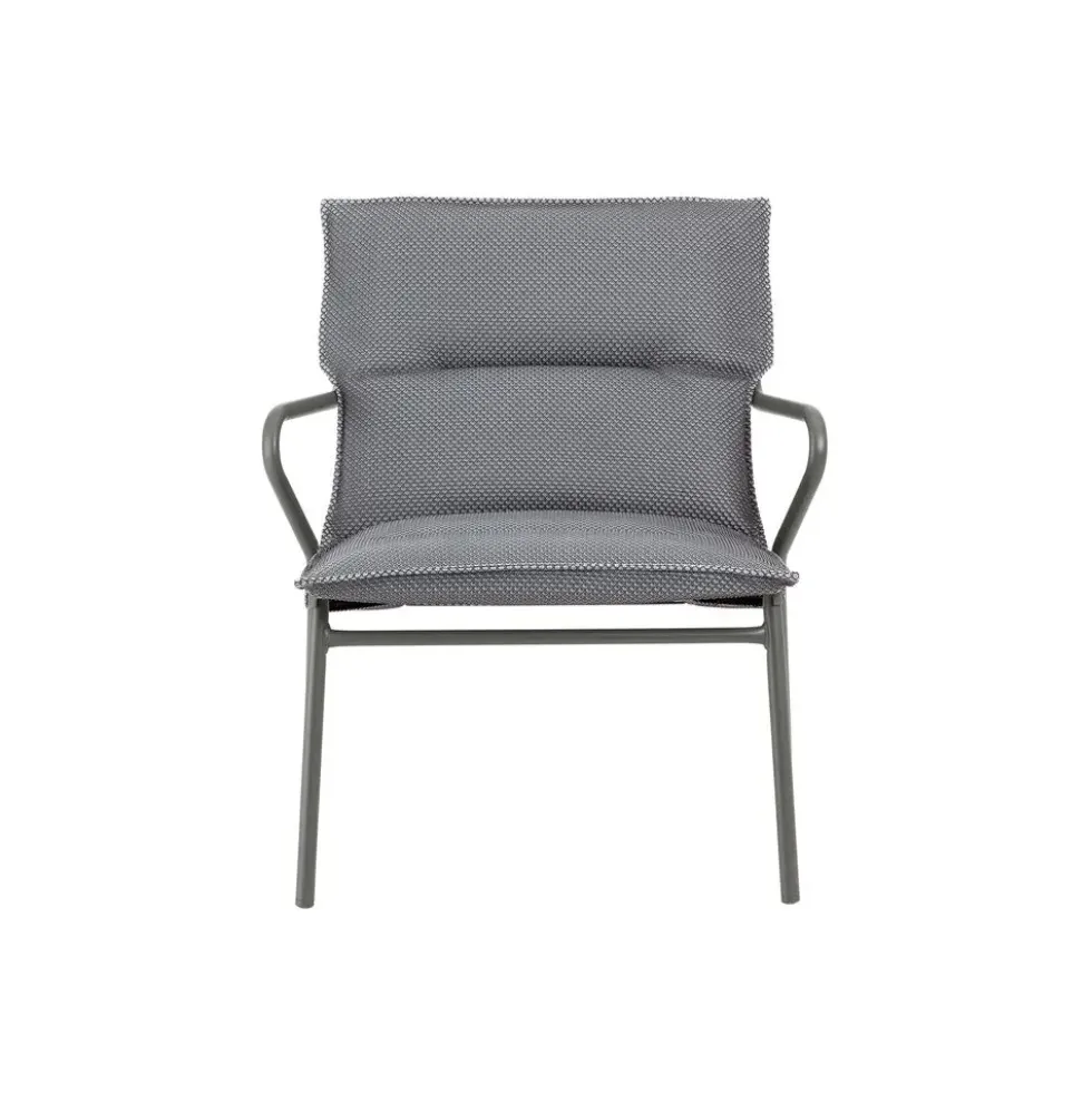 Fauteuil 1 place Vence BeComfort coloris gris Lafuma - 68 x 69x 70 cm