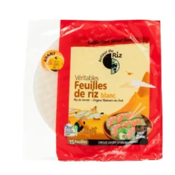 Feuilles de riz blanc 22cm