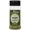 Feuilles de romarin bio dans un pot de 25 g