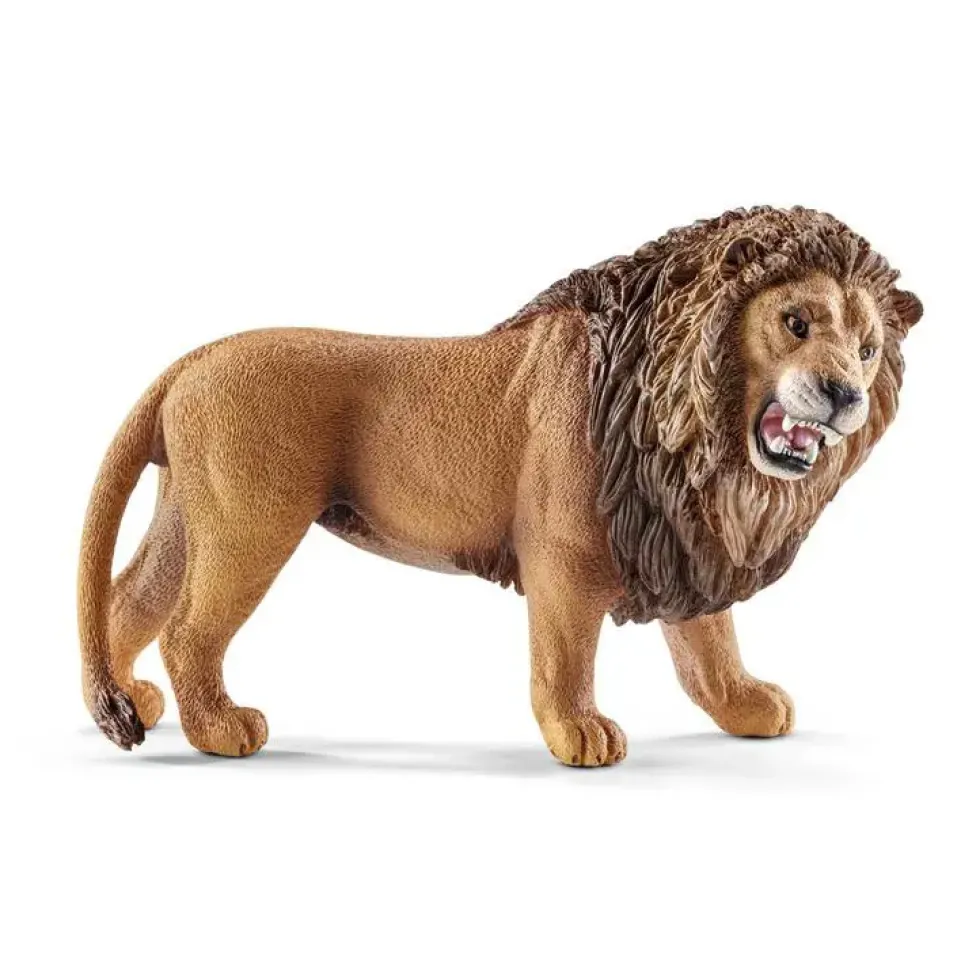 Figurine Lion rugissant Série Animaux Sauvages 10,7x4,6x6,6 cm