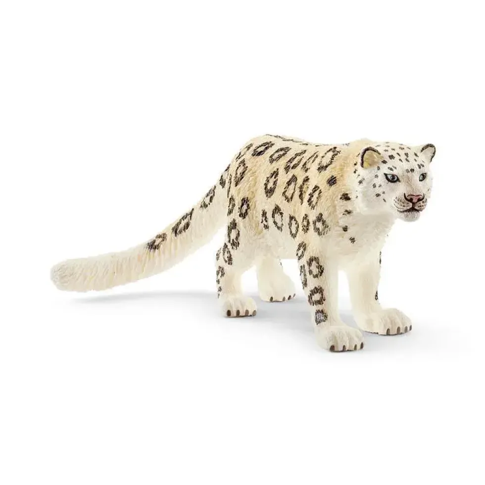 Figurine Léopard des neiges plastique 10,5x3,3x3,9 cm à partir de 4 ans