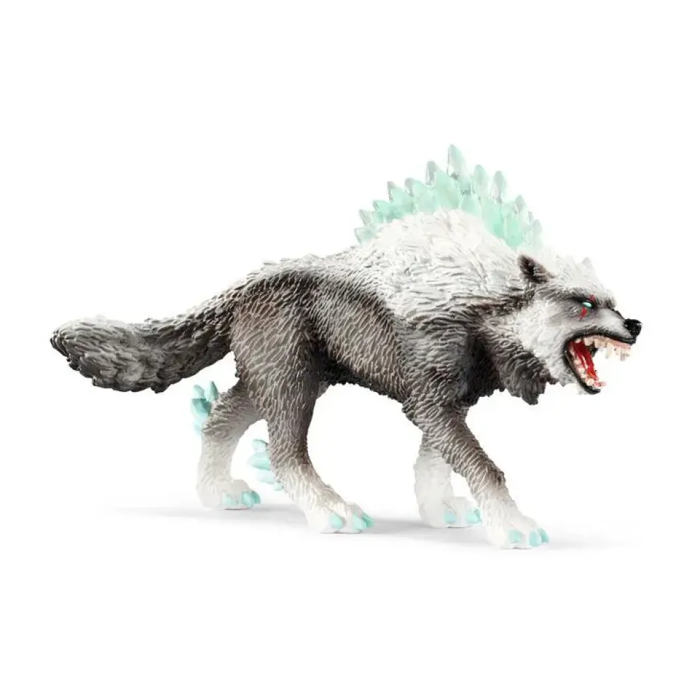 Figurine Loup des neiges plastique 15x18x8,2 cm 7-12 ans