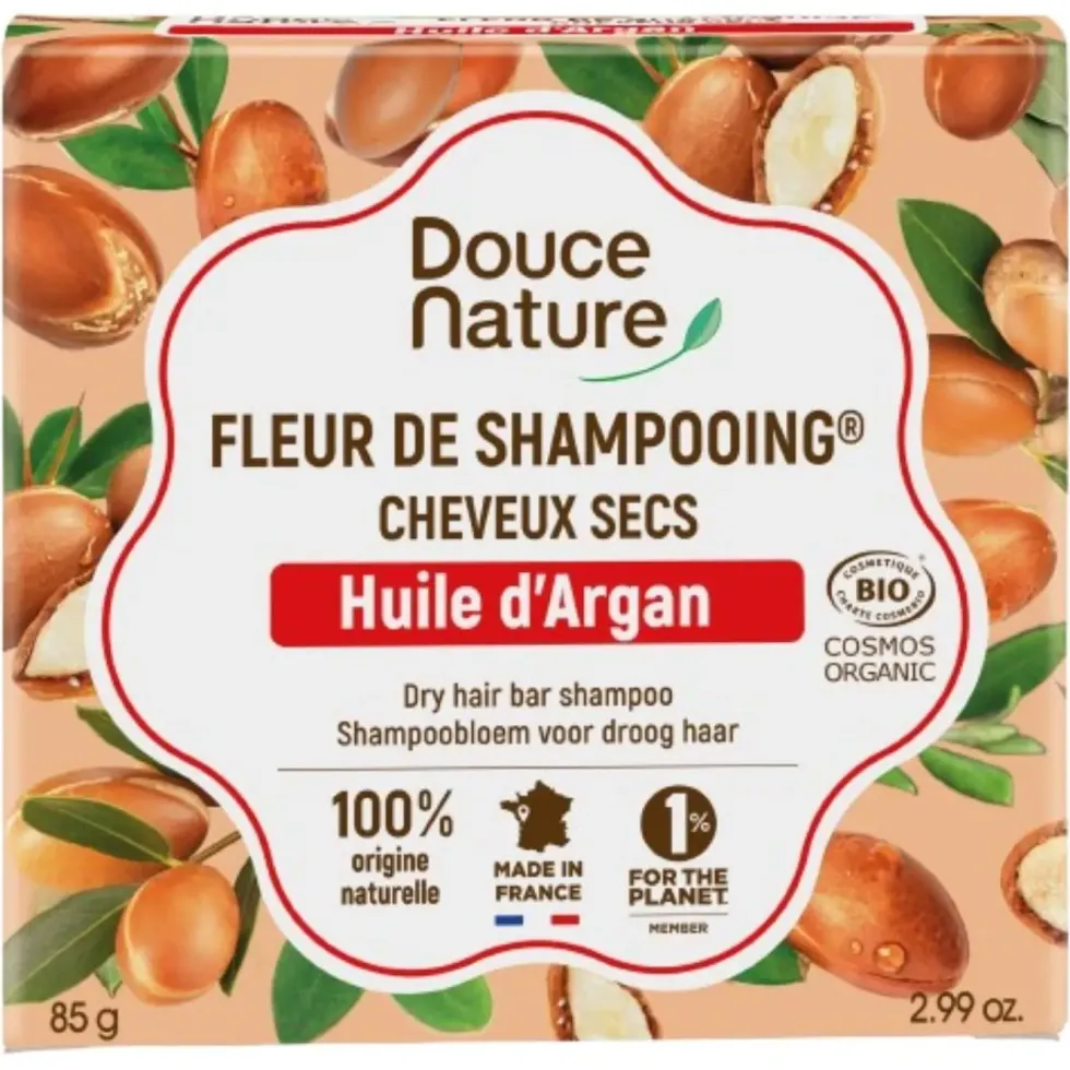 Fleur de shampoing pour cheveux secs Douce Nature - 85 g