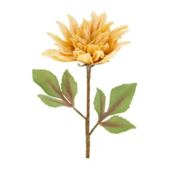 Fleur en mousse orange et jaune - Ø 25 x H 77 cm