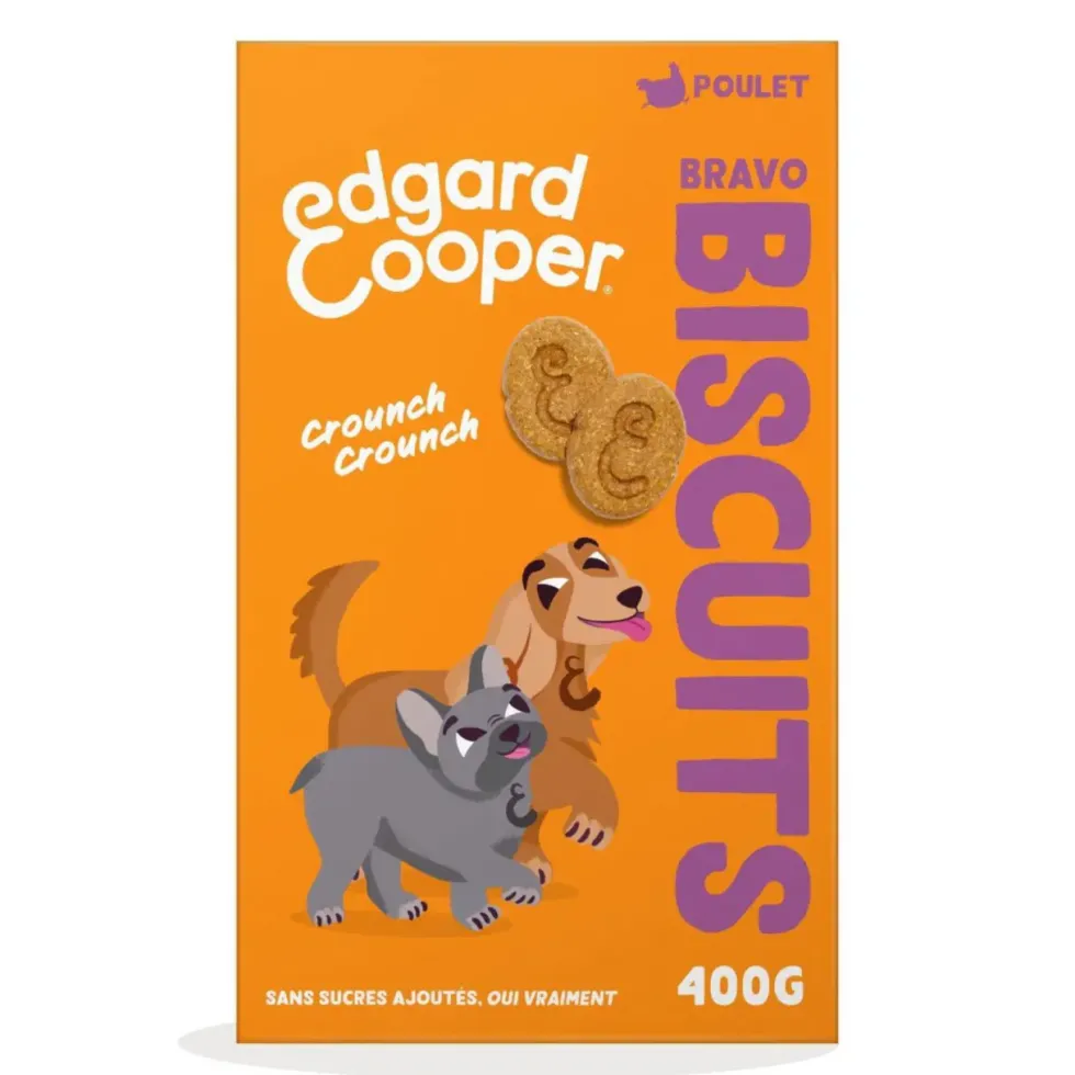 Friandises pour chien adulte au poulet biscuits Edgard & Cooper - 400 g