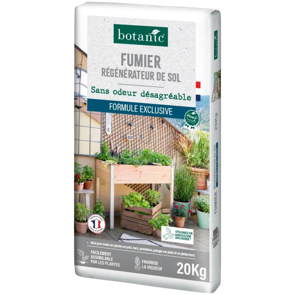 Fumier régénérateur de sol lombricomposté botanic® - 20 kg