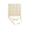 Galette de chaise carrée en coton kaki Isabeau - 40 x 40 cm