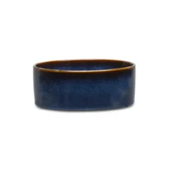Gamelle pour chien en grès coloris bleu nuit Reactive Glaze Scruffs - 13 x 13 x 5 cm