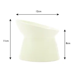 Gamelle surélevée pour chat Scruffs coloris beige