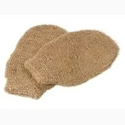 Gant de massage et de gommage coloris beige