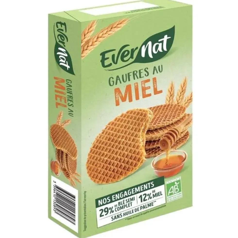 Gaufres au miel 175 g EVERNAT