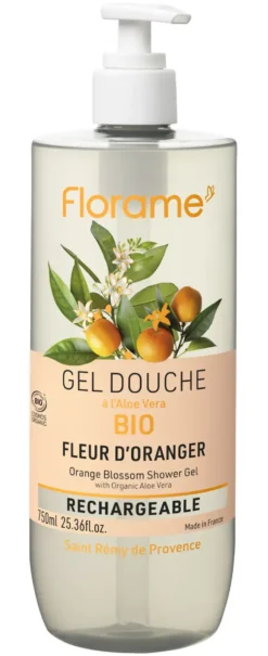 Gel douche fleur d’oranger Florame - 750 ml