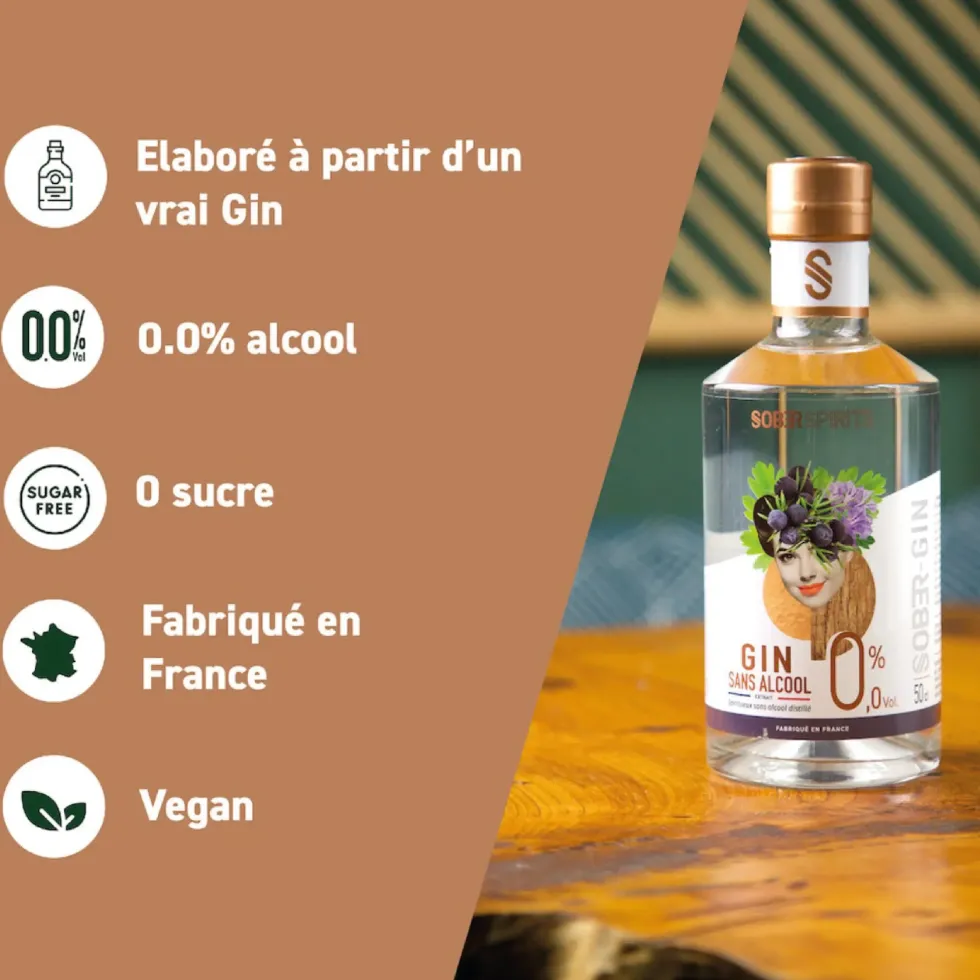 Gin sans alcool Sober Spirits R - 50 cl