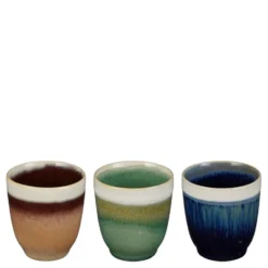 Gobelet en grès de couleur Abbi - Ø 7 x H 7,5 cm