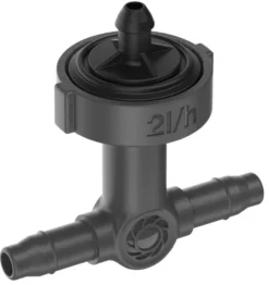 Goutteur fin de ligne régulateur de pression coloris noir boîte de 10 Gardena - 2 L/H