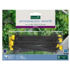10 goutteurs réglables sur pic + jonction x 10 botanic® - Arrosage goutte à goutte
