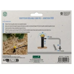 10 goutteurs réglables sur pic + jonction x 10 botanic® - Arrosage goutte à goutte