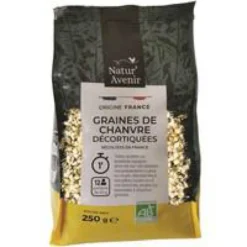 Graines de chanvre décortiquées bio Natur Avenir - 250 g