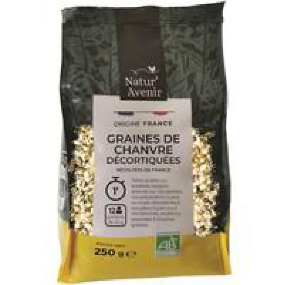 Graines de chanvre décortiquées bio Natur Avenir - 250 g