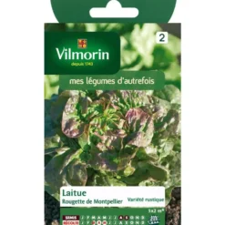 Graines de laitue rougette de Montpellier Vilmorin - graines à semer