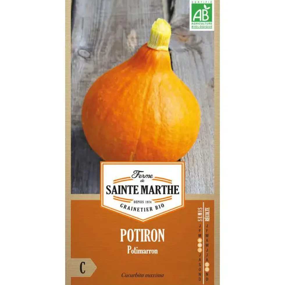 Graines de potimarron bio Ferme de Sainte Marthe - graines à semer