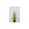 Graminée artificielle à plumes en pot métal 15 cm - 45,5 x 110 cm