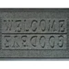 Grattoir extérieur gris en aiguilleté et caoutchouc résistant Sweetsol - 75 x 45 cm