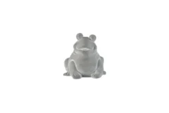 Grenouille en ciment gris Pot&Déco - 8 x 7 x 7 cm