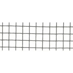 Grillage Fensanet Maille 1,27x 1,27 cm Fer galvanisé Gris L2,5 m x H50 cm