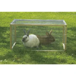 Grillage Fensanet Maille 0,64x0,64 cm Fer galvanisé Gris L5 m x H100 cm