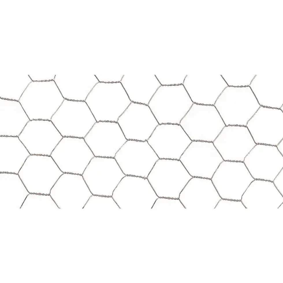 Grillage Galvanex maille hexagonale 2,5 cm Métal galvanisé Gris L10 m x H50 cm